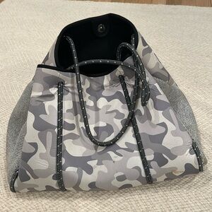 Haute Shore Scuba Tote in Grey Camo